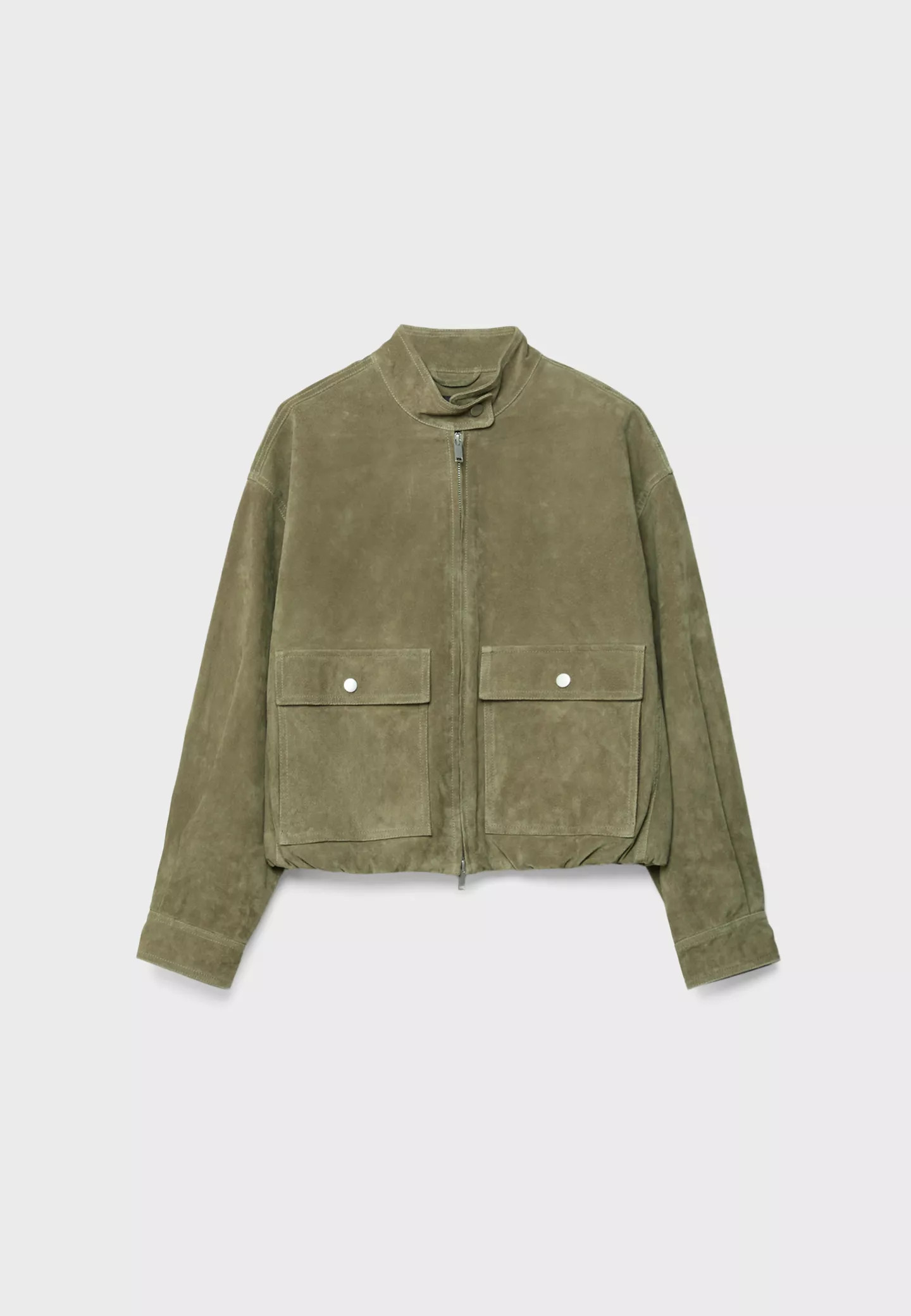 Leather jacket with pockets - Women's fashion | Stradivarius United Kingdom | Stradivarius (UK)