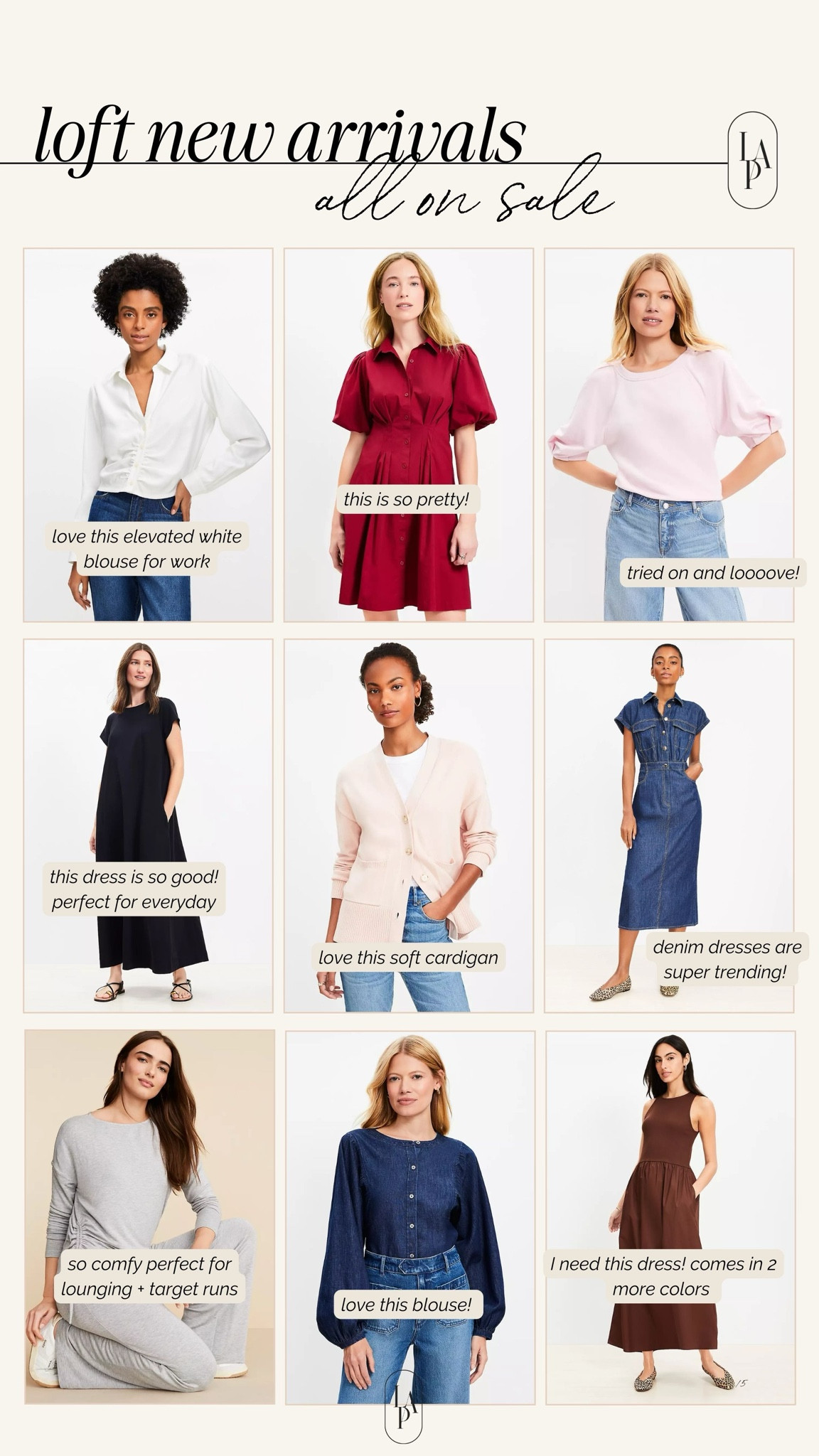 Loft new arrivals up to 40% off! 

#LTKFindsUnder100 #LTKSaleAlert