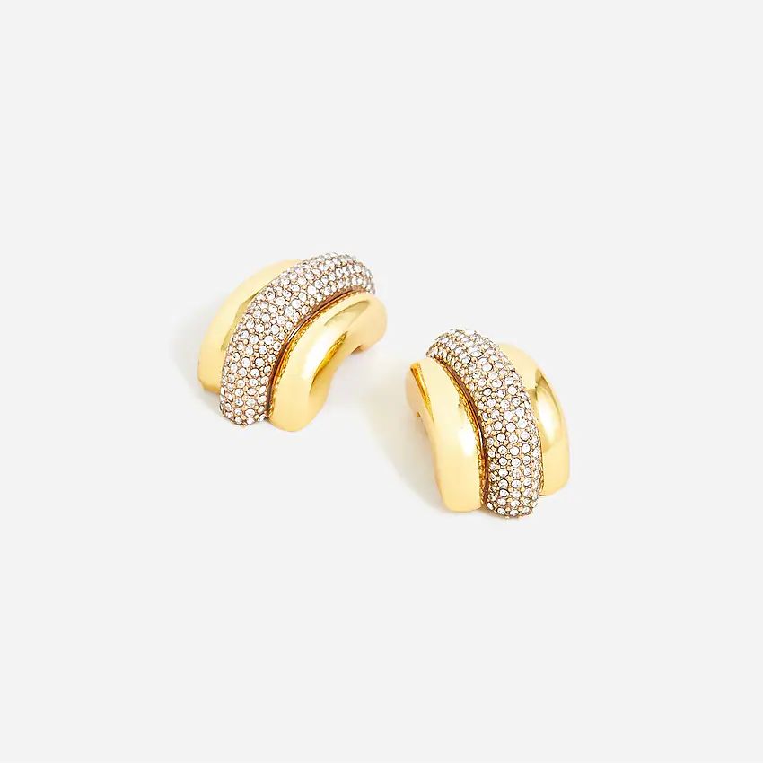 Sparkle strip stud earrings | J.Crew US