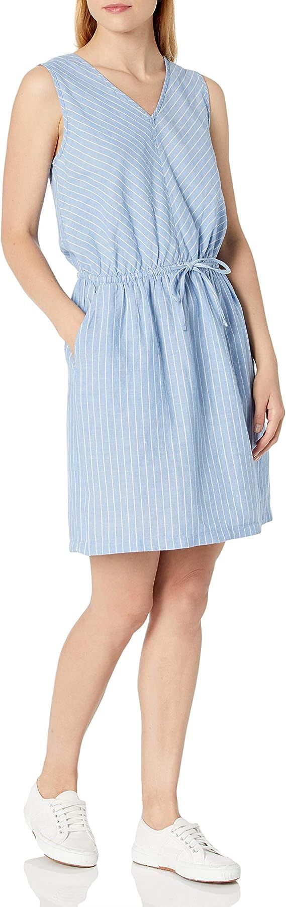 Amazon Essentials Women's Sleeveless Relaxed Fit Linen Dress | Amazon (US)