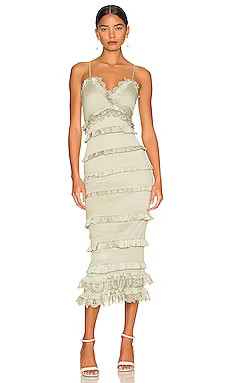 V. Chapman Narcisse Dress in Sage from Revolve.com | Revolve Clothing (Global)