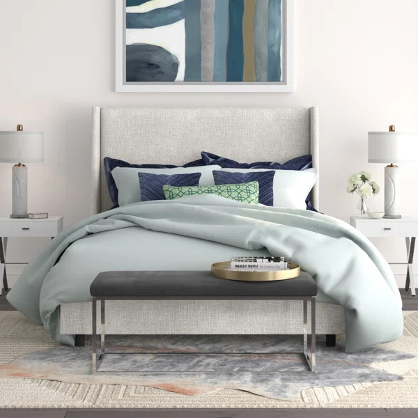 Milan Upholstered Panel Bed | Wayfair North America