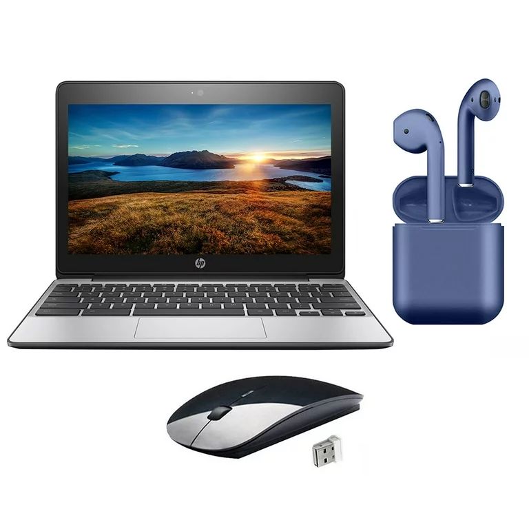 Restored | HP Chromebook | 11.6-inch | Intel Celeron | 4GB RAM | 16GB | 2022 Latest OS | Bundle: ... | Walmart (US)