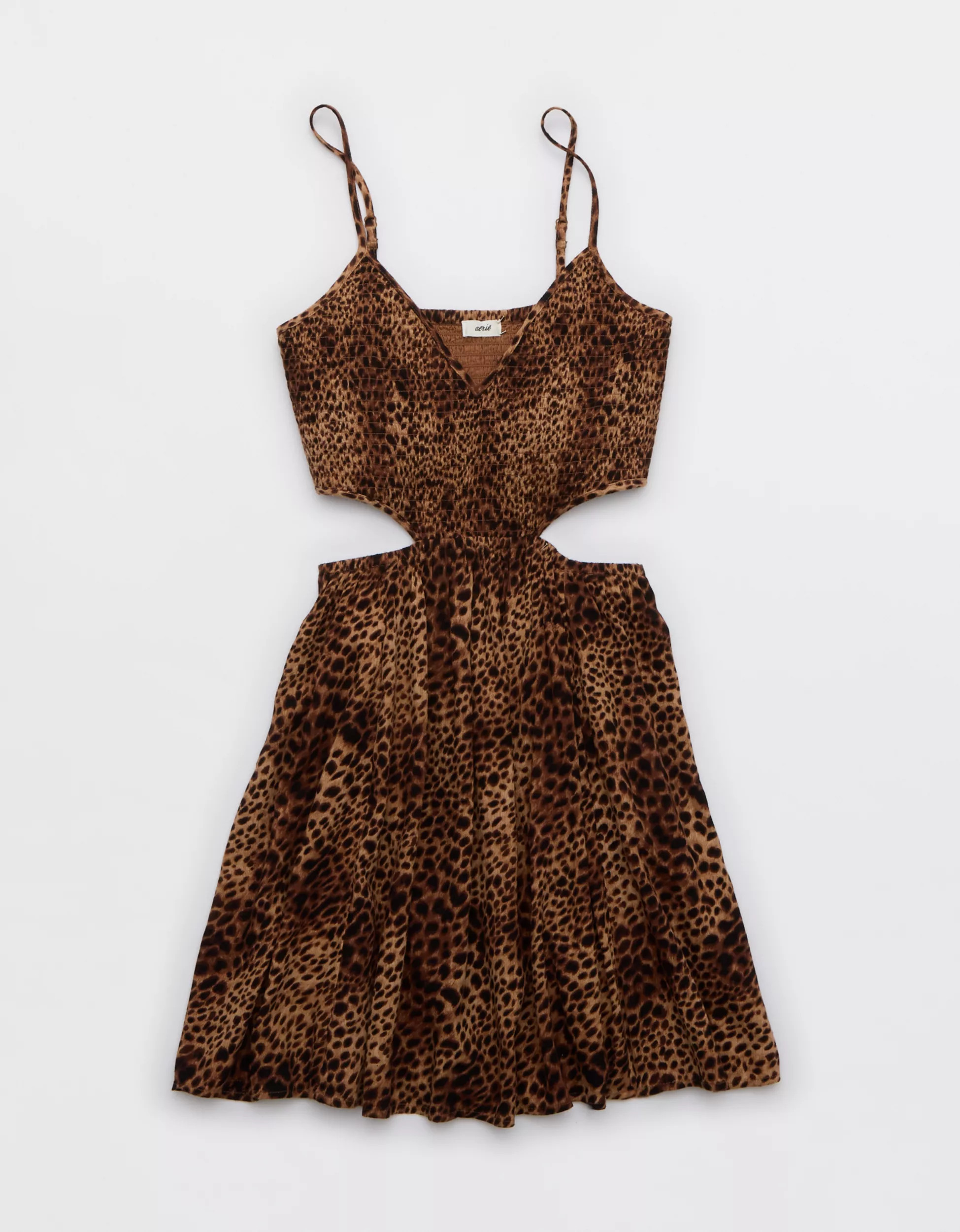 Aerie Smocked Cut Out Mini Dress | Aerie