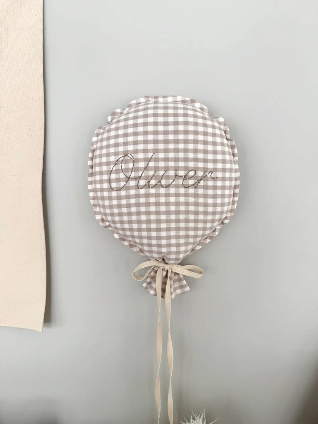 Personalized Fabric Balloon: Handmade Cotton Nursery Decor | Etsy (US)