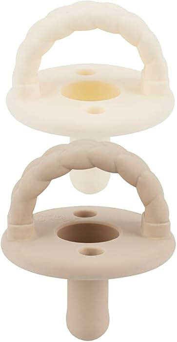 Itzy Ritzy Silicone Pacifiers for Ages 6-18 Months - Itzy Soother Pacifiers Feature Collapsible H... | Amazon (US)