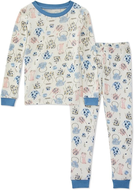 Burt's Bees Baby Baby Girls' Pajamas, Tee and Pant 2-Piece Pj Set, 100% Organic Cotton | Amazon (US)