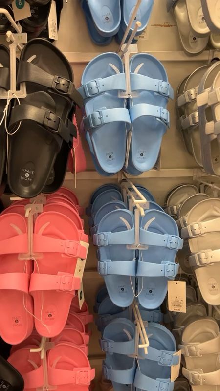 The best Birkenstock look a likes on sale for $7!  I always grab a few pairs every year!  So great for beach and pool days! 

#LTKsalealert #LTKshoecrush #LTKxTarget