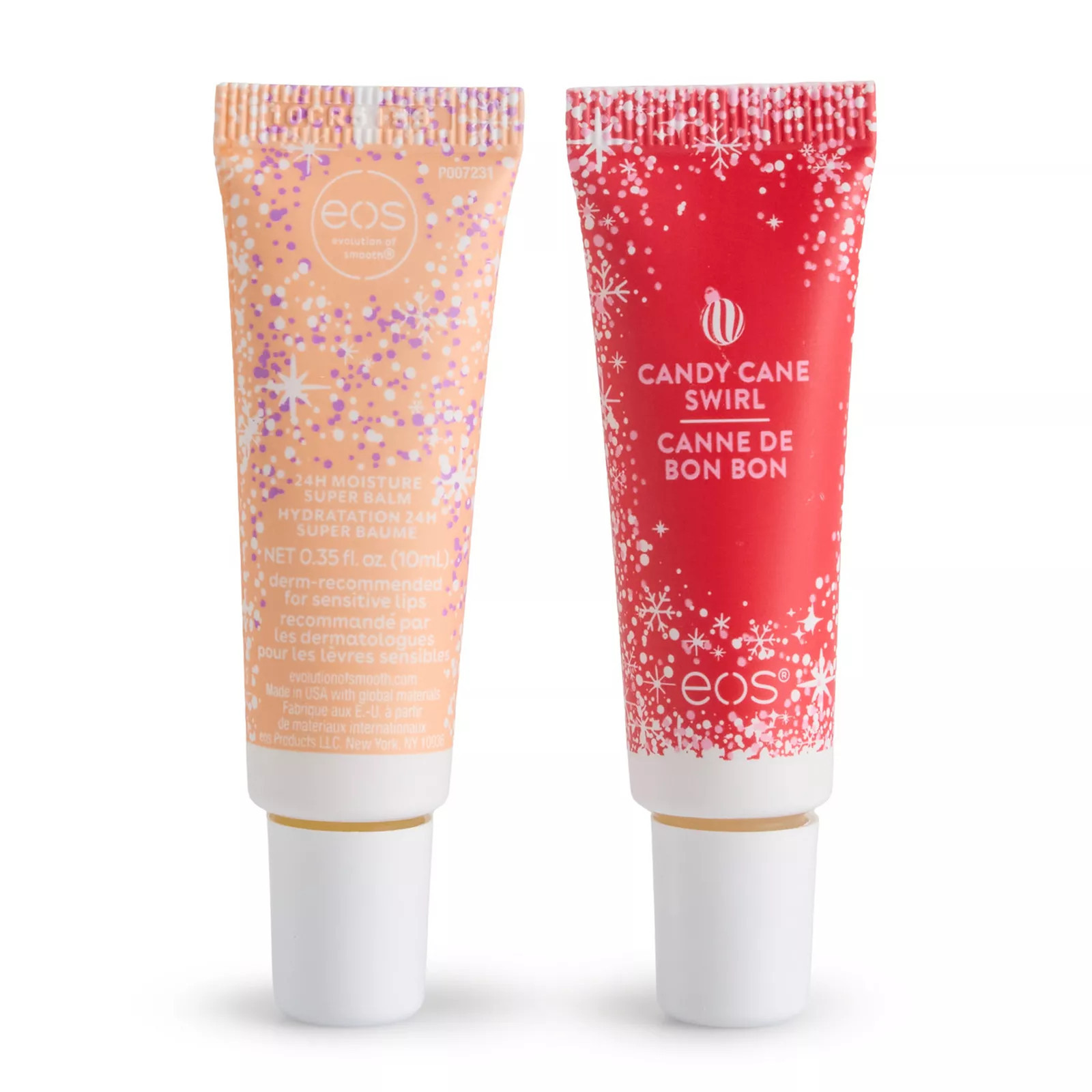 eos Candy Cane Swirl & Pink Champagne Super Balm 2-pk. Lip Balm, None | Kohl's