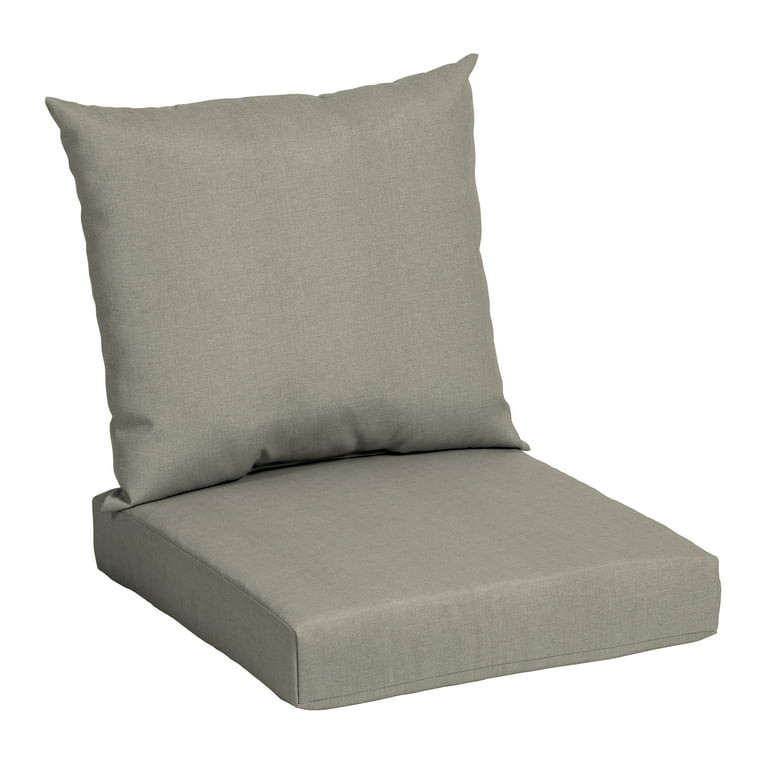 Mainstays 45"L x 22.75"W Tan Rectangle Outdoor 2-Piece Deep Seat Cushion | Walmart (US)