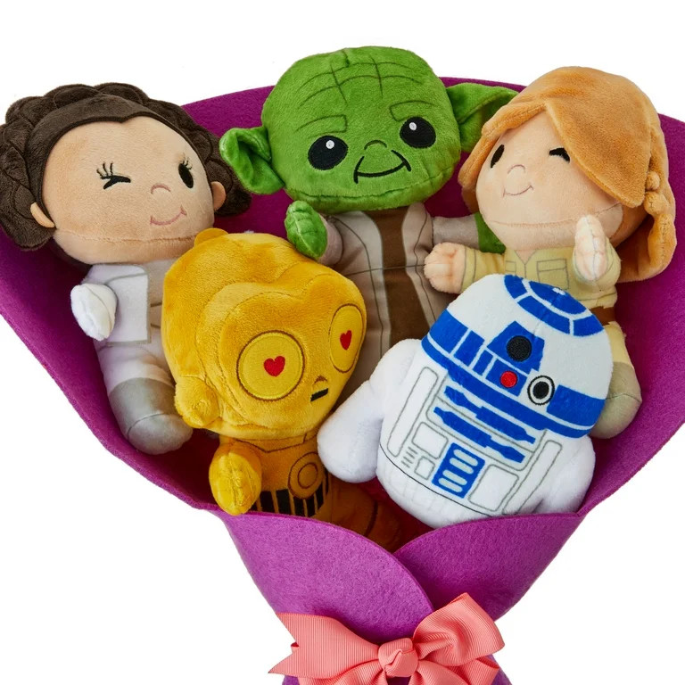 Star Wars™ Large Plush Valentine’s Bouquet with Luke Skywalker, Princess Leia, Yoda, C-3PO, R... | Walmart (US)