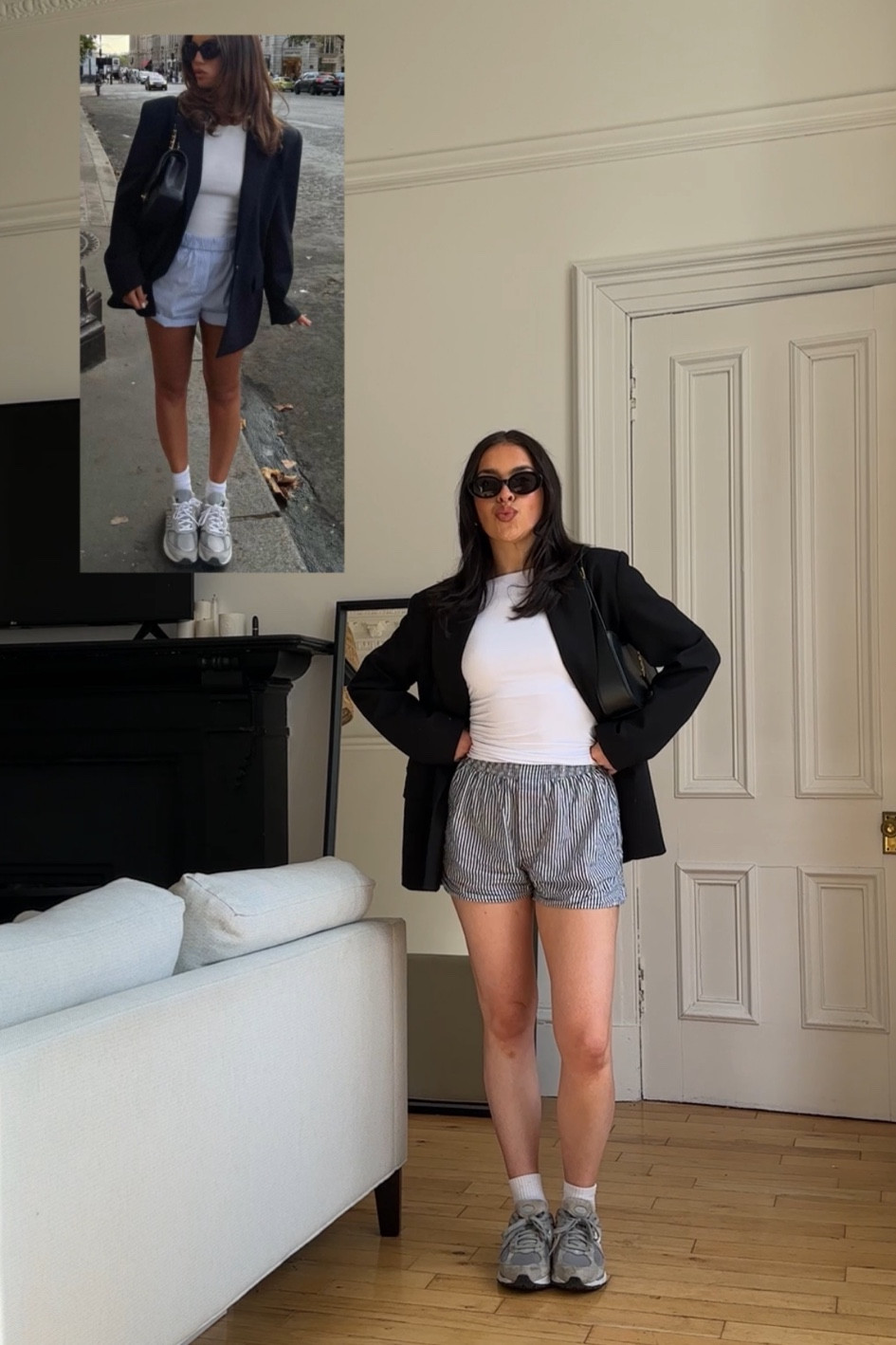 Casual boxer short blazer style

#LTKstyletip #LTKfindsunder50 #LTKSeasonal