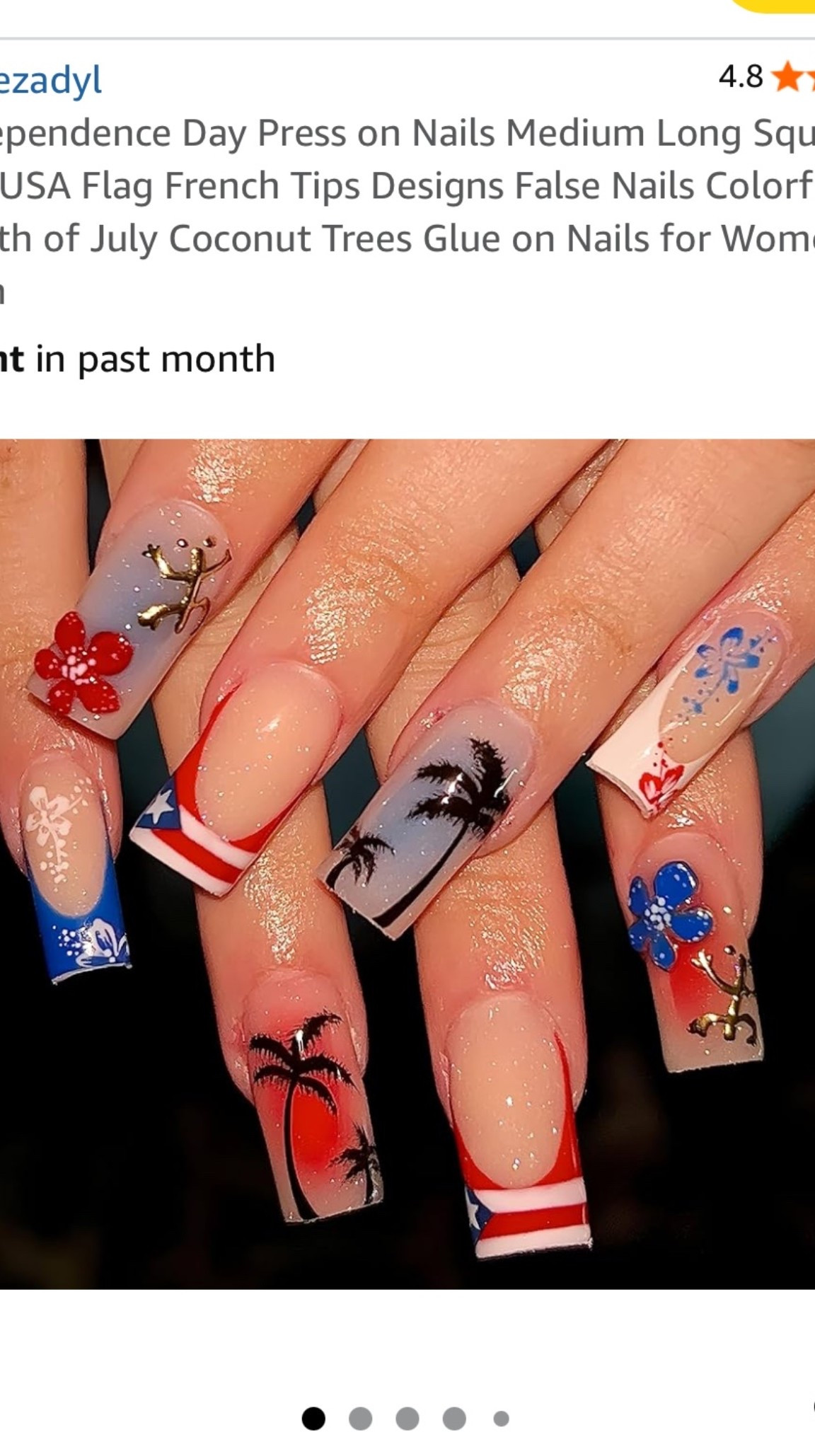 The cutest 4th of July Y2K inspired nails!❤️🤍💙🌟

#LTKSeasonal