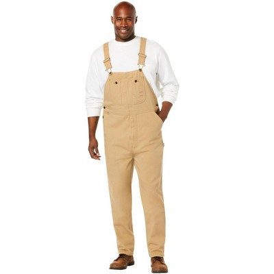 Boulder Creek by KingSize Denim Overalls - 52 40, Khaki | Target