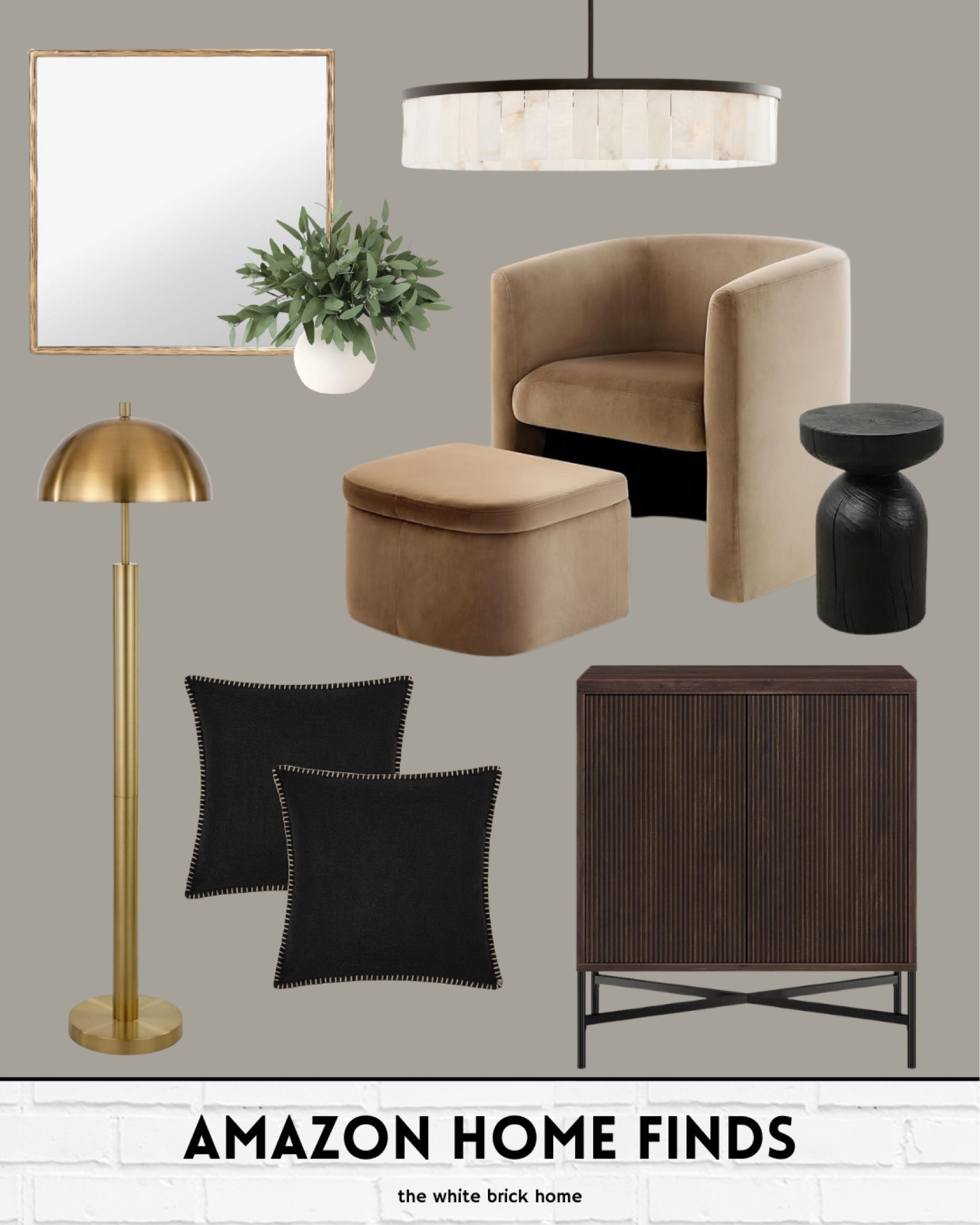 This cabinet is a steal if you are wanting to try the reeded trend in your home! I love it paired with brown and brass tones, too. 

Amazon, Amazon home, chandelier, accent chair, cabinet, reeded cabinet, throw pillows, mirror, home decor, living room home decor, floor lamp, Amazon home finds, wall art, accent table. 

#LTKhome #LTKfindsunder100 #LTKfindsunder50