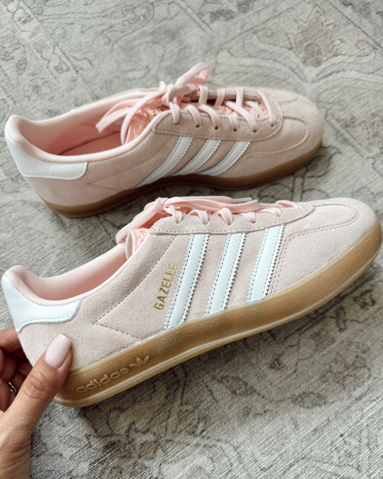 Pink Gazelle Sneakers for women 🎀

#adidas #gazelle #summershoes #womenssneakers #cute #pink #girly #womens #summer #sneakers #gymshoes #casual #momlife #summeroutfit 

#LTKSeasonal #LTKTravel #LTKShoeCrush