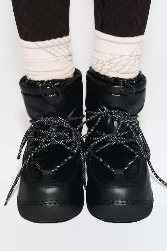 QUILTED ANKLE BOOTS SKI COLLECTION | Zara US
