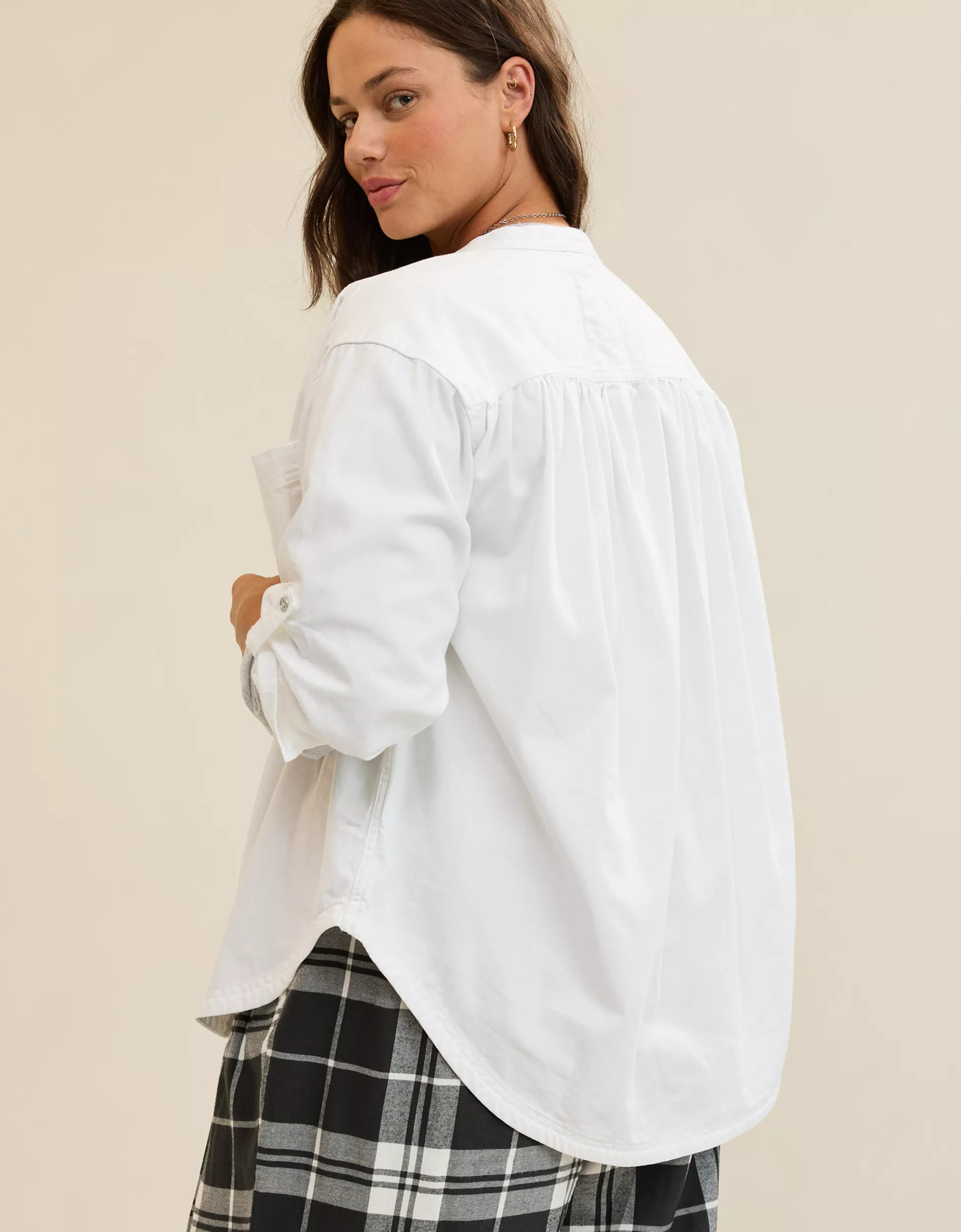 Aerie Roll With It Button Down Shirt | Aerie
