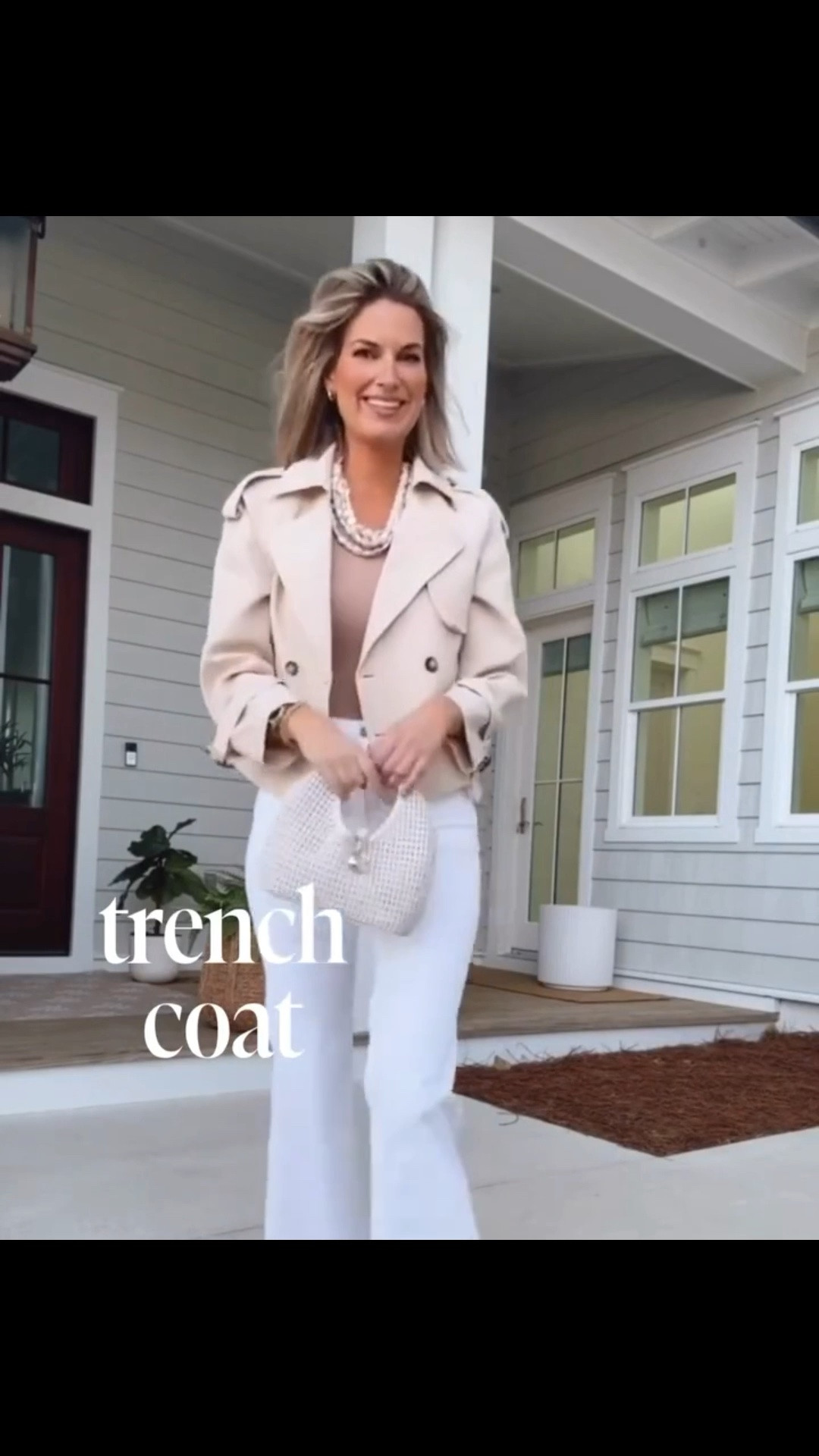 Affordable crop top trench coat for fall 🙌🏻🙌🏻

#LTKdayinmylife #LTKWorkwear #LTKOver40