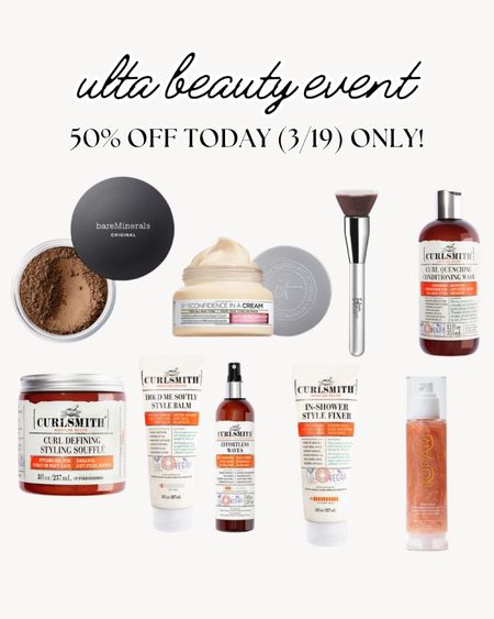 Ulta Semi-Annual Beauty Event sale - these items are 50% off today only! Tuesday, March 19, 2024! 

#LTKsalealert #LTKbeauty