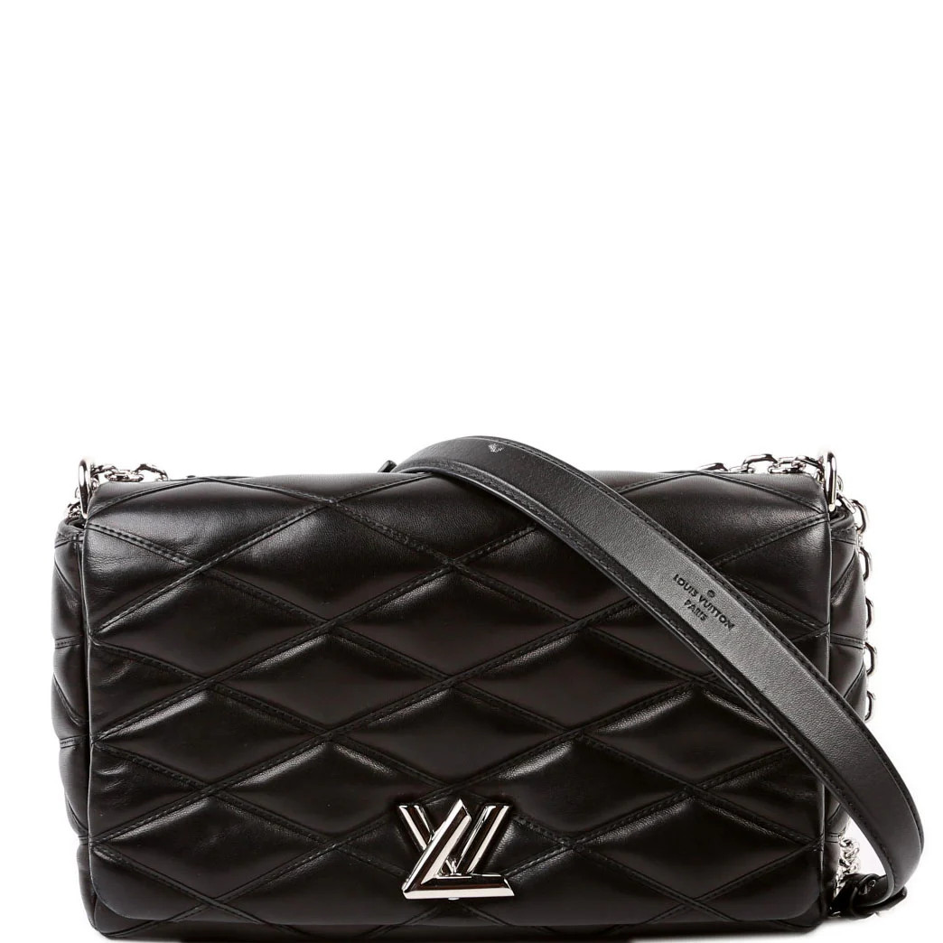 Go-14 MM Malletage Lambskin Black | Keeks Designer Handbags