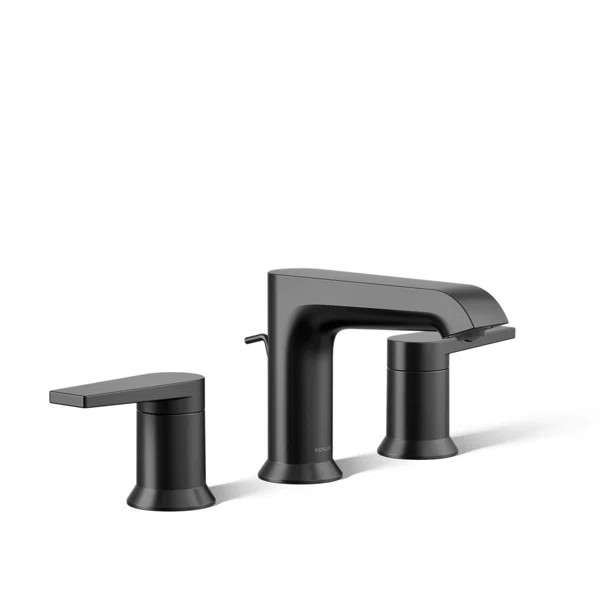 Kohler Hint Widespread Bathroom Faucet with Pop-Up Drain Assembly, 3 Hole 2-Handle Bathroom Sink ... | Wayfair North America