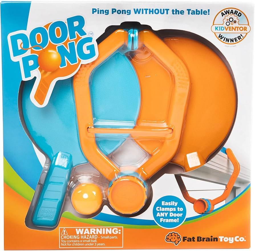 Fat Brain Toys Door Pong, Door Ping Pong Game, Active Play for Kids Ages 6+ | Amazon (US)