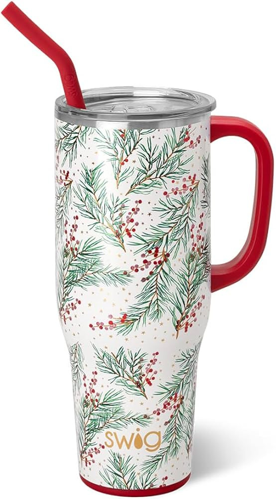 Swig Life 40oz Mega Mug, 40oz Tumbler with Handle and Straw, Extra Large Insulated Tumblers, Cup ... | Amazon (US)