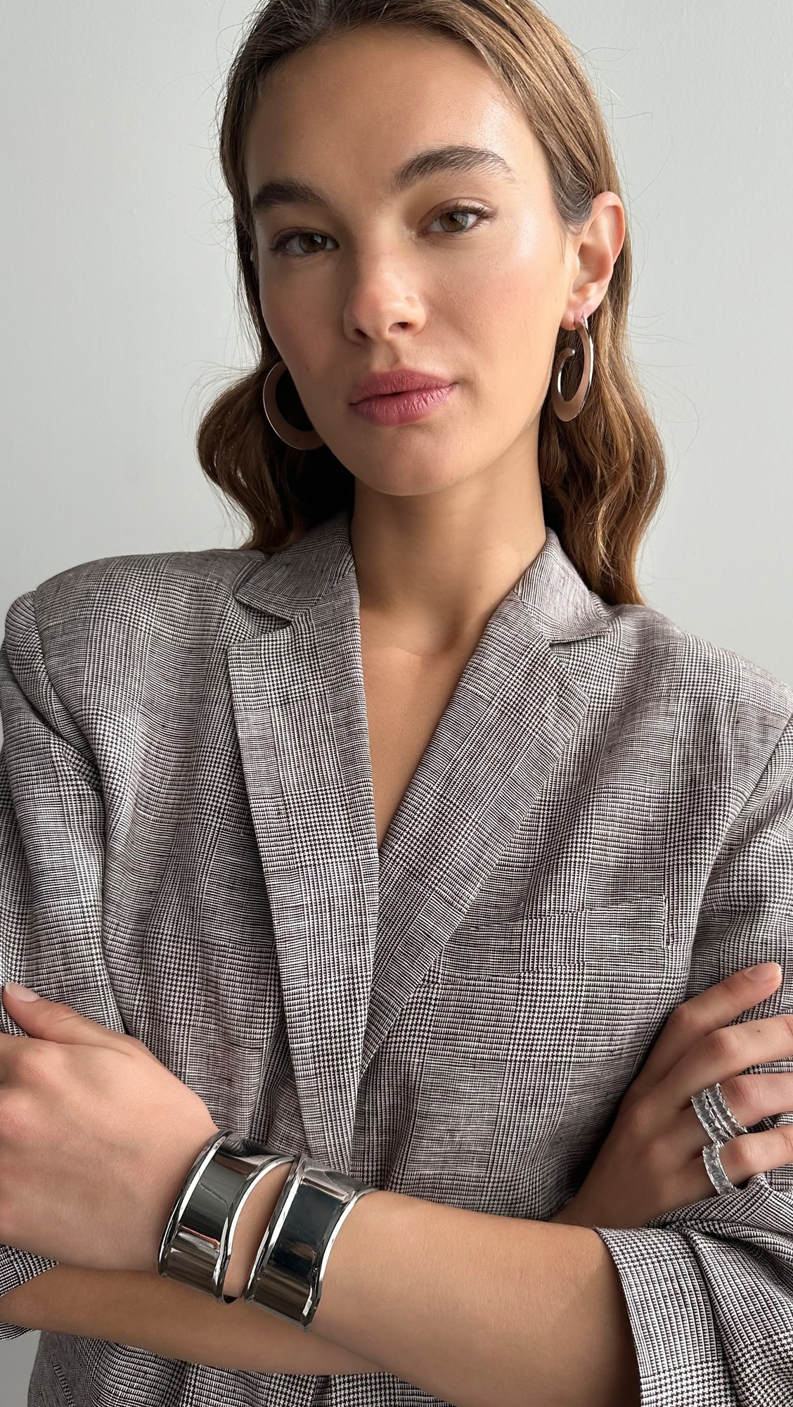 Indented Curved Wide Bangle Bracelet | Shopbop