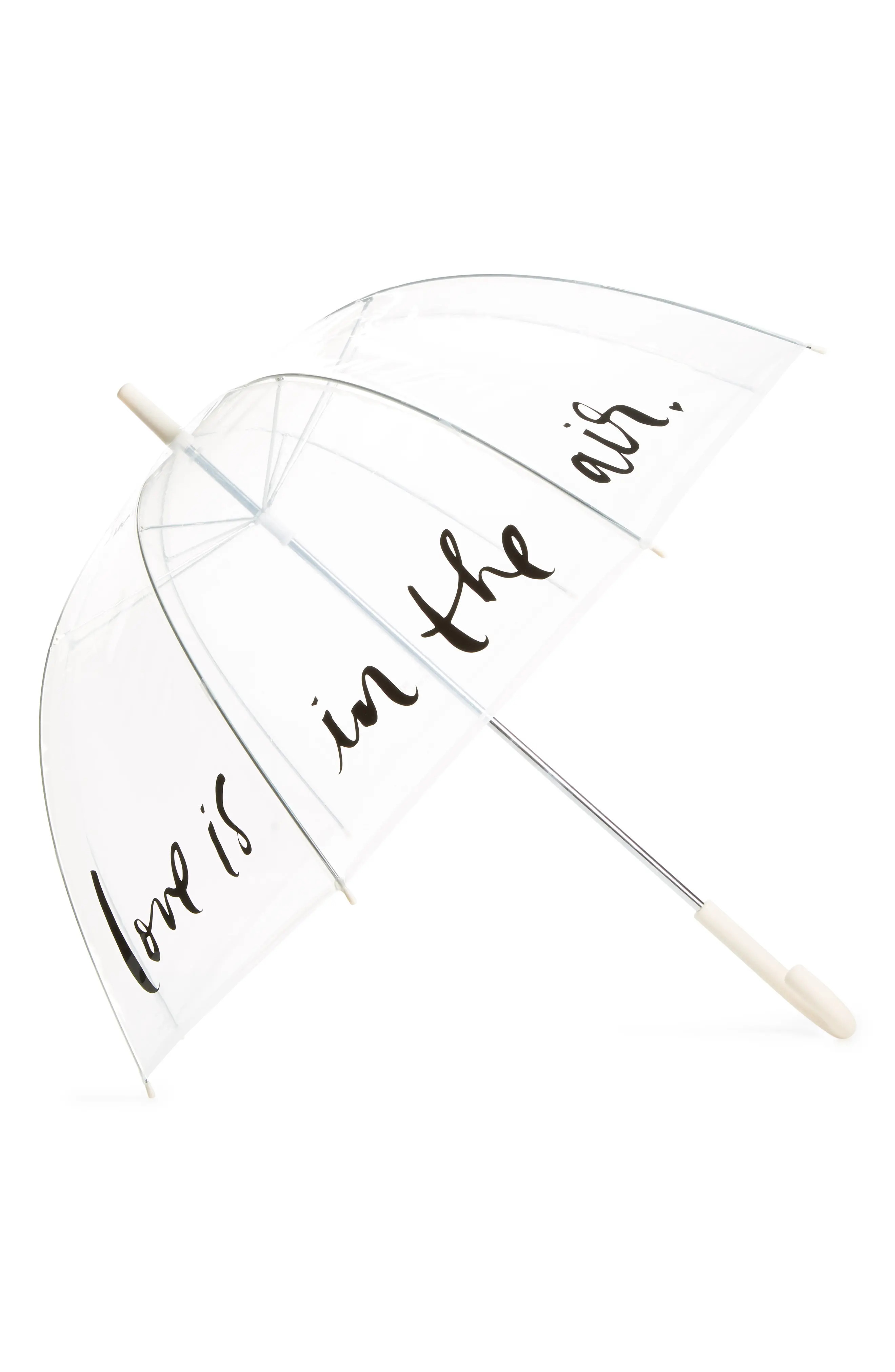 Kate Spade New York Polka Dot Clear Umbrella - White | Nordstrom