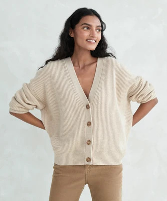 Jenni Kayne Women's Cropped Cashmere Cocoon Cardigan Sweater Size 3X | Jenni Kayne