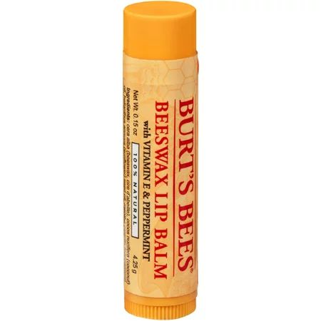 2 Pack - Burt's Bees Beeswax Lip Balm with Vitamin E & Peppermint 0.15 oz | Walmart (US)