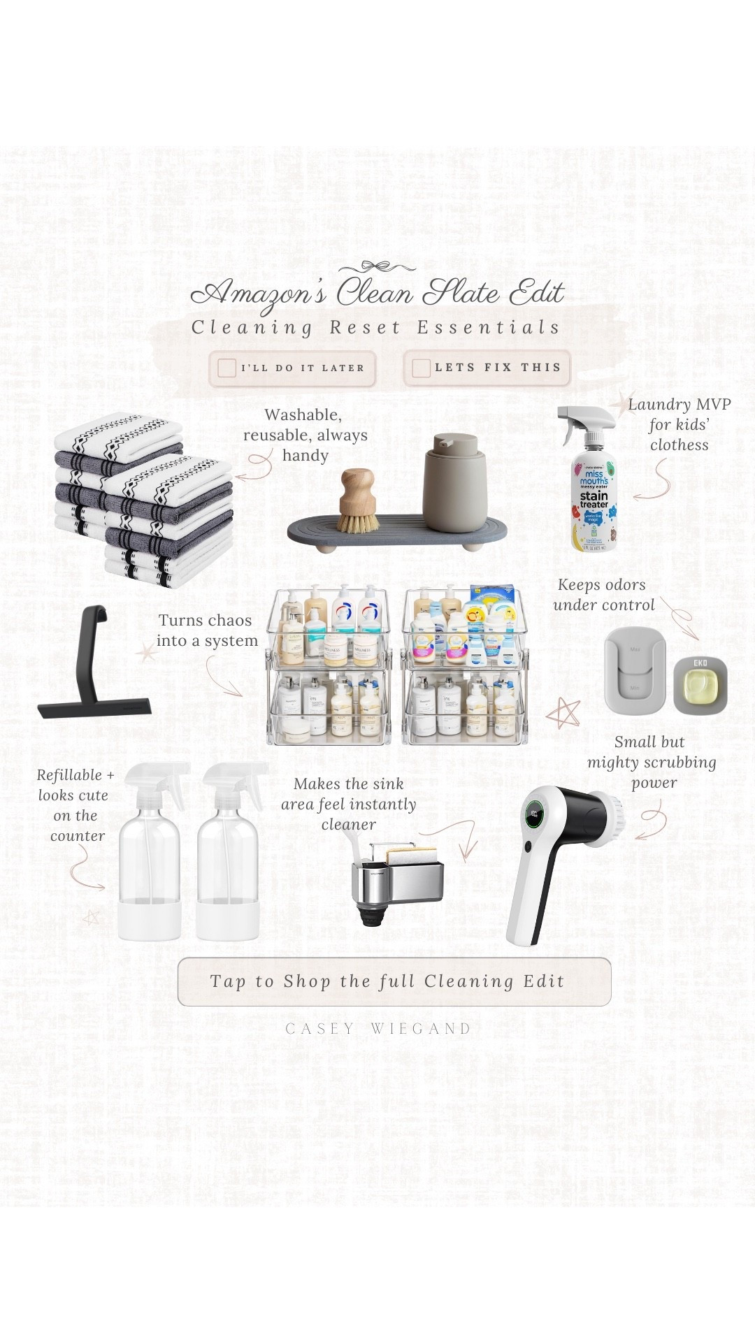 Added some cleaning must-haves to my cart! 🧽✨ #CleanSlateEdit

#LTKHome #LTKSaleAlert #LTKFindsUnder50