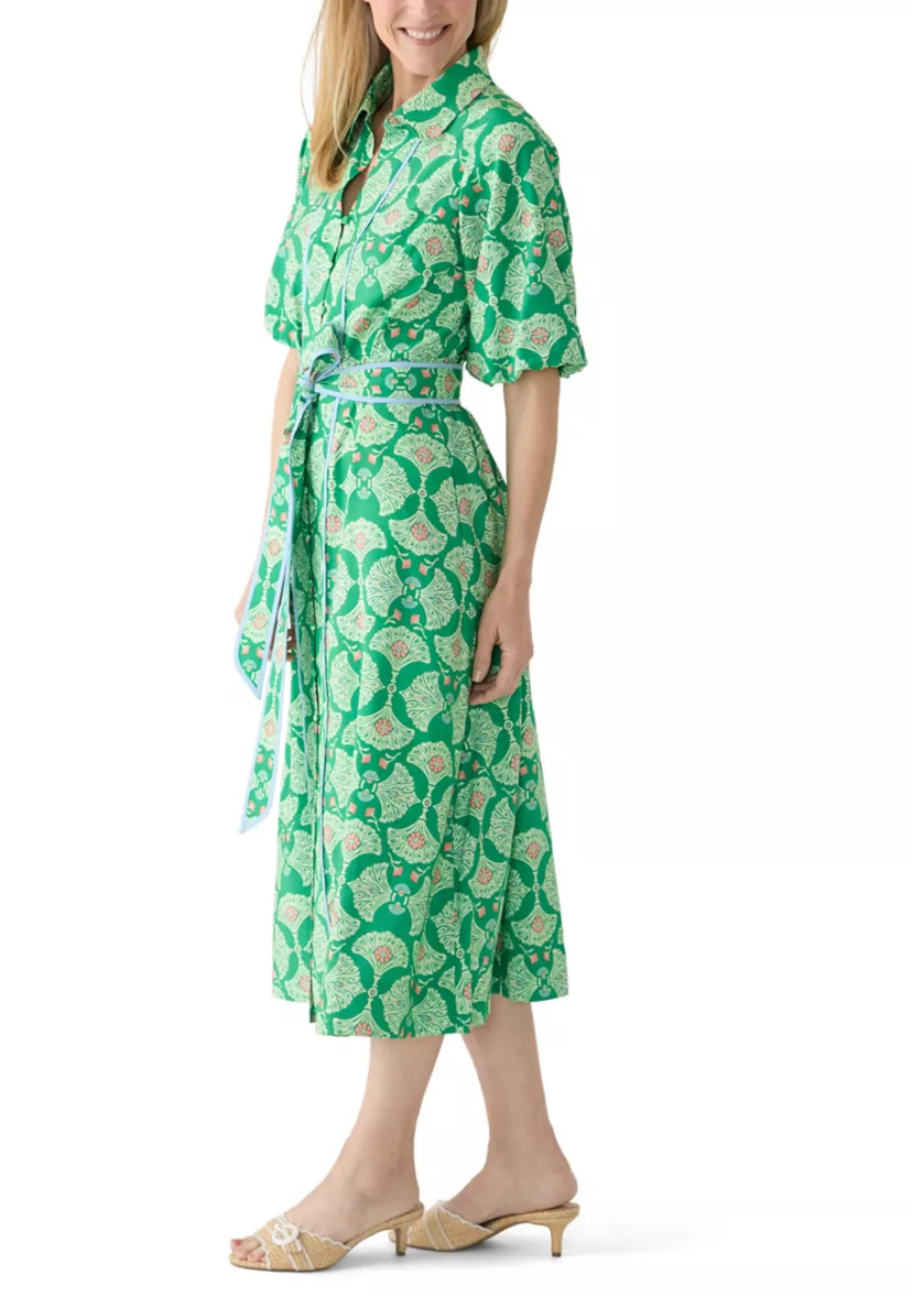 Women's Belted Midi Shirtdress | Belk