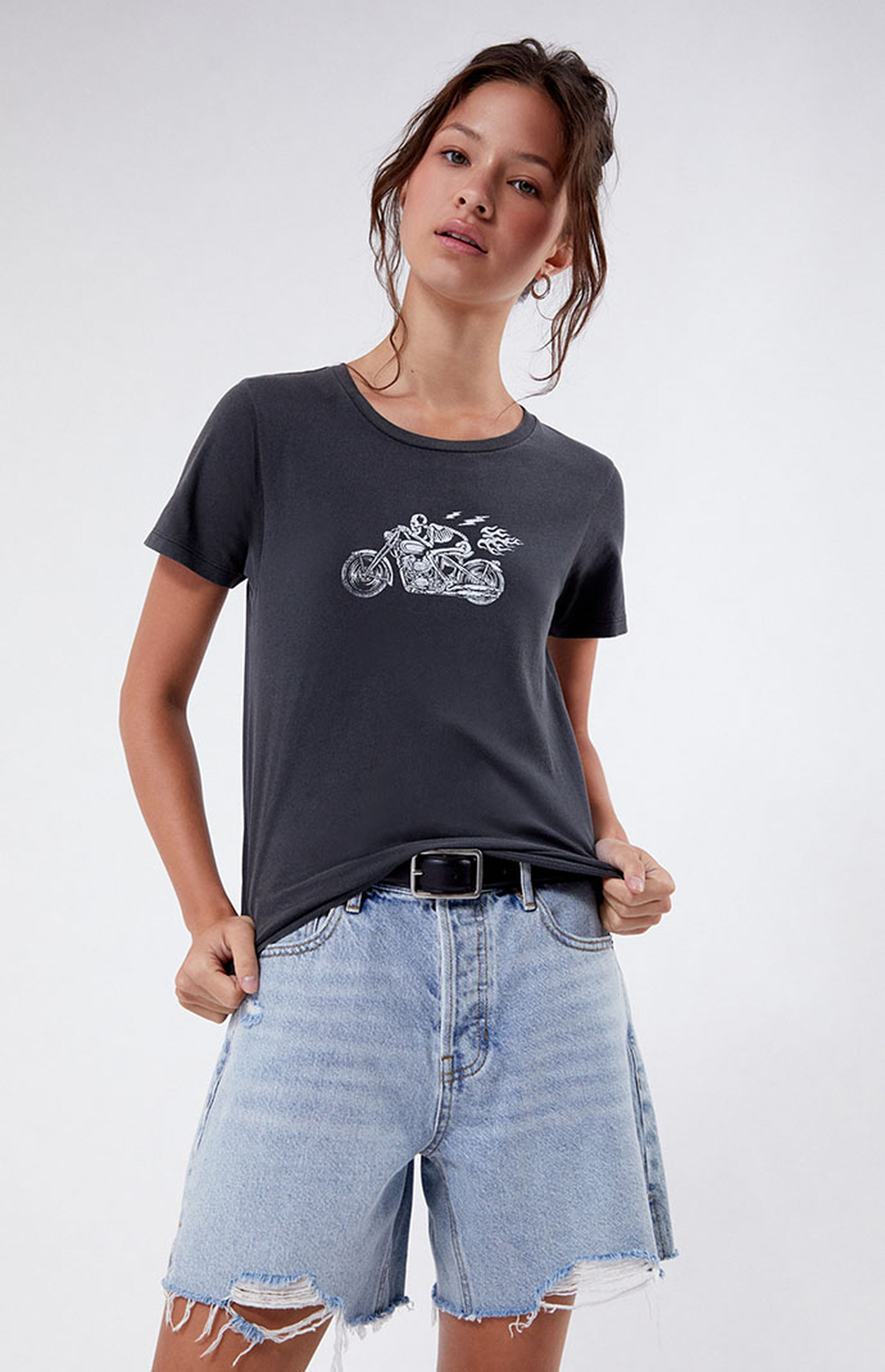 Golden Hour Skeleton Motorcycle Baby T-Shirt | PacSun