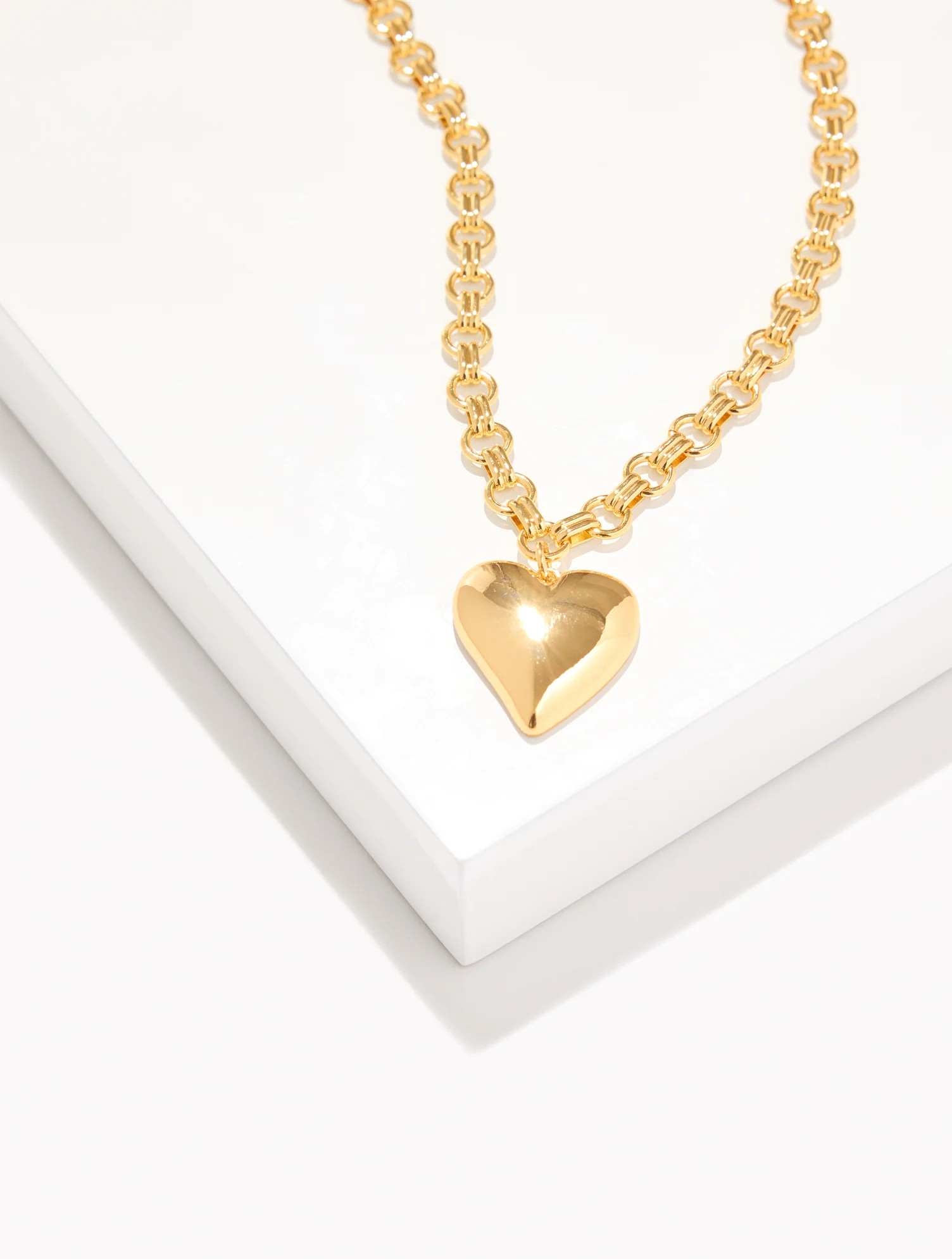 Soft Heart Pendant Necklace - Gold - 001 Talbots | Talbots