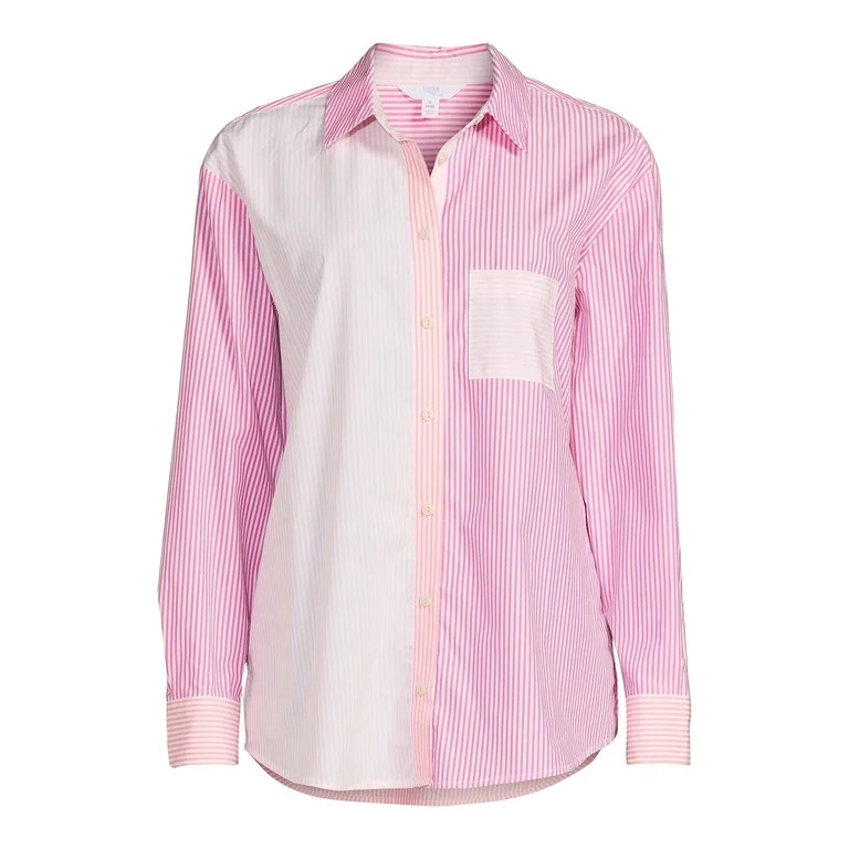 Time And Tru Women's Oversized Shirt | Walmart (US)