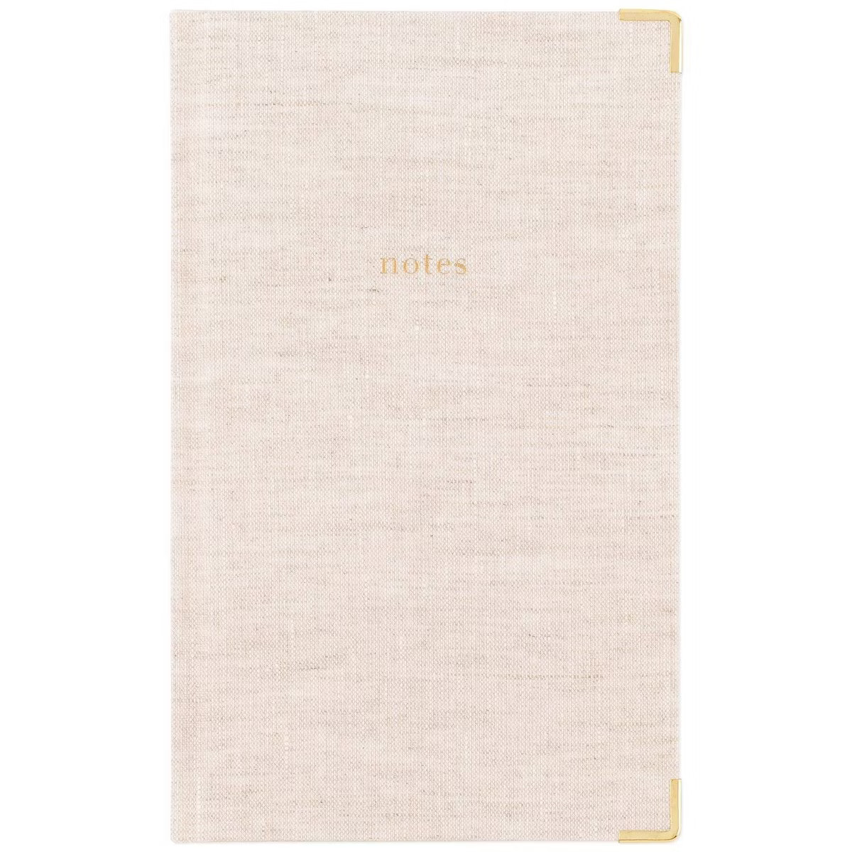 Sugar Paper Essentials 160pg Ruled Journal 8.125"x5"  Fabric Wrapped Flax | Target