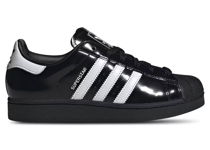 Adidas Superstar II Black White Patent (Women's) Sneakers in Core Black/Cloud White | StockX