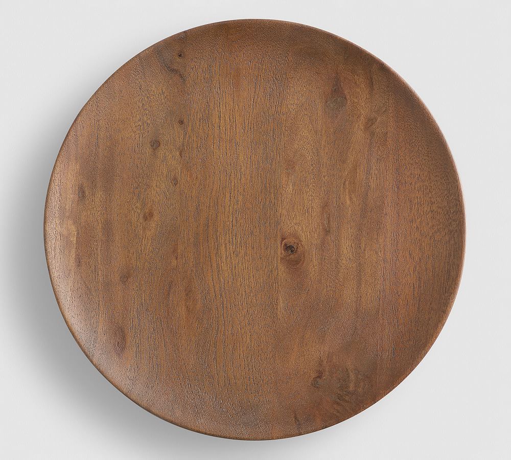 Chateau Handcrafted Acacia Wood Charger Plate | Pottery Barn (US)