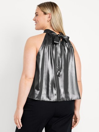 Satin Shine Halter Top | Old Navy (US)
