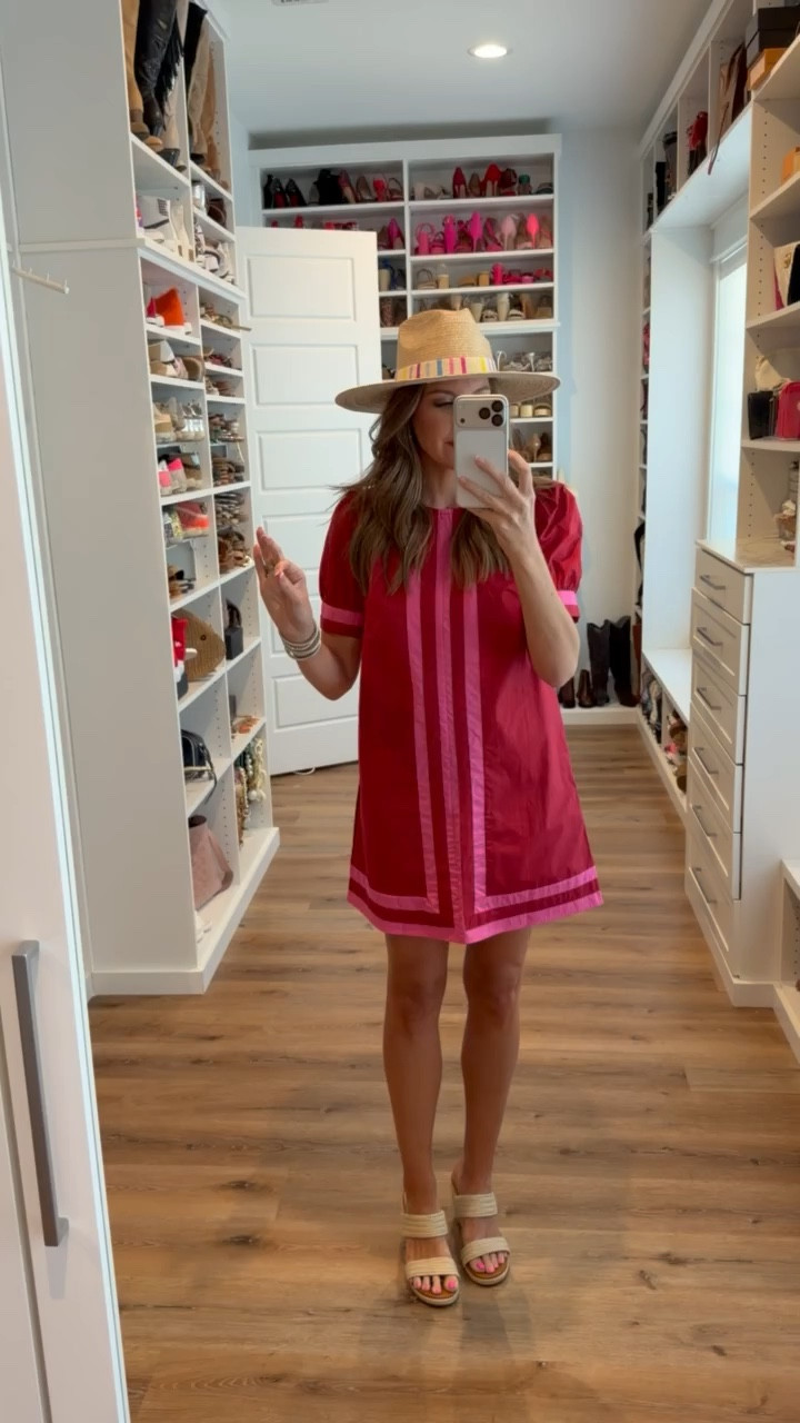 In a small dress, hat, wedges and accessories- fits tts.

#LTKgrwm #LTKSeasonal #LTKootd