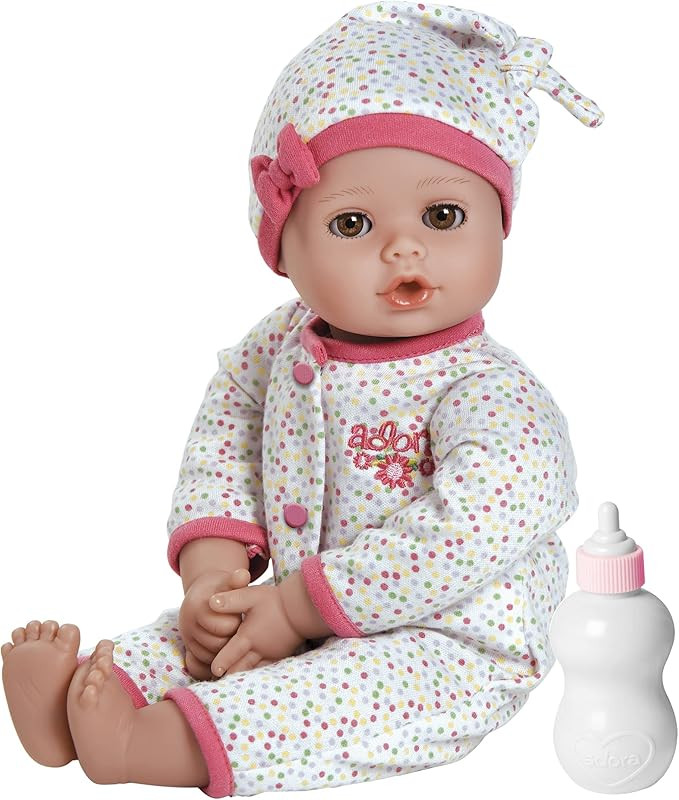 Adora Playtime Dot 13 inch Baby Doll with spotty sleeper, hat and Bottle | Amazon (US)