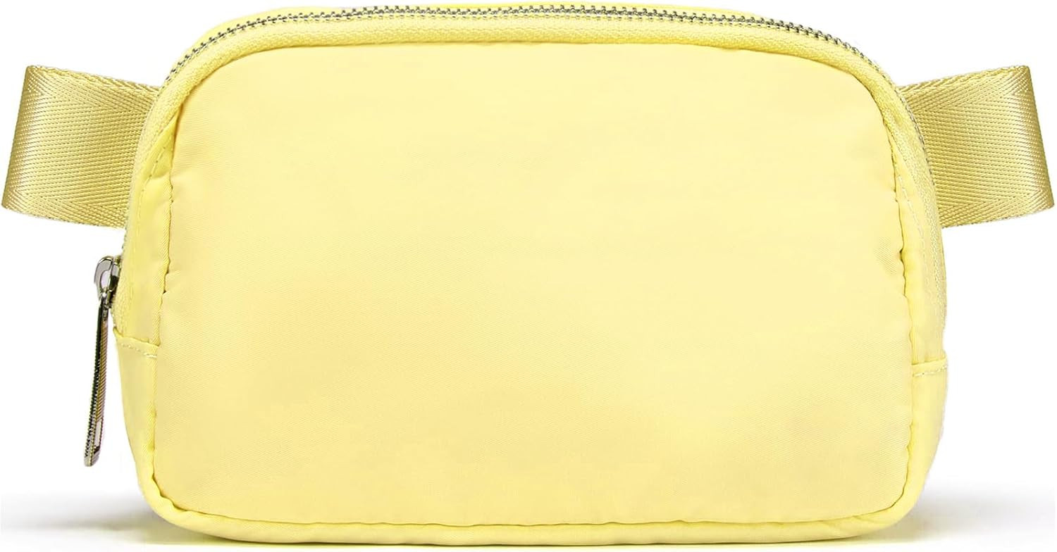 Fanny Pack Cross Body Small Crossbody Bags for Women Men Trendy Nylon Waterproof Mini Purse Travel Running Belt Bag Lulu Dupes Bum Hip Chest Waist Pack Side Bag Must Have Fuchsia | Amazon (US)