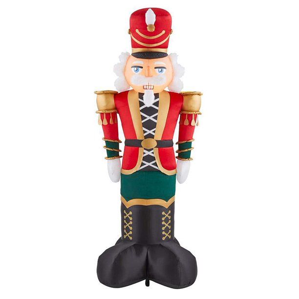 Home Accents Holiday 8 FT Giant Sized LED Nutcracker Inflatable | Walmart (US)