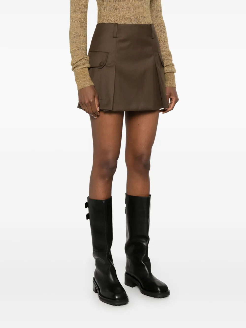 pleated mini skirt | Farfetch Global