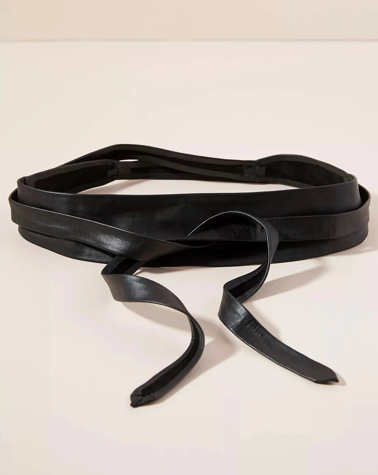 Wrap Leather Belt - Black | ADA Collection