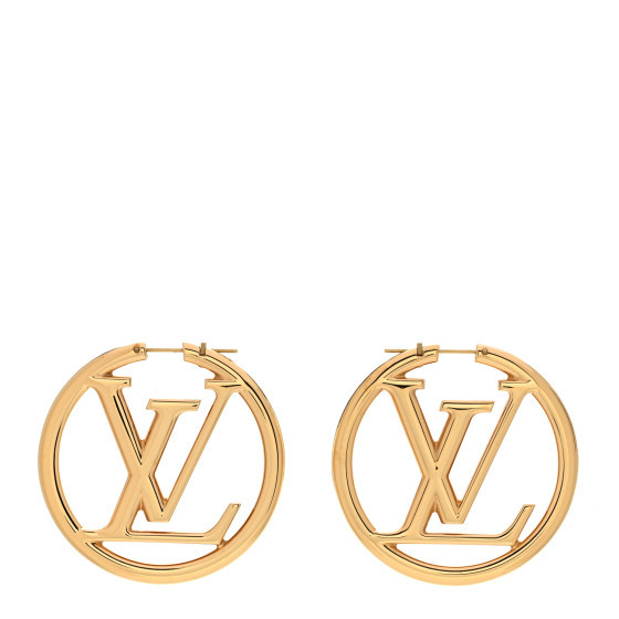 Louise Hoop Earrings Gold | FASHIONPHILE (US)