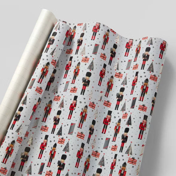 Nutcrackers Gift Wrap White - Wondershop™ | Target