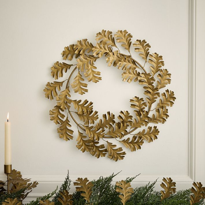 Metal Botanical Wreath | West Elm (US)